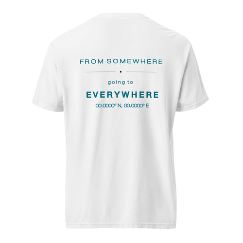 GOING EVERYWHERE TEE in White, Rückseite
