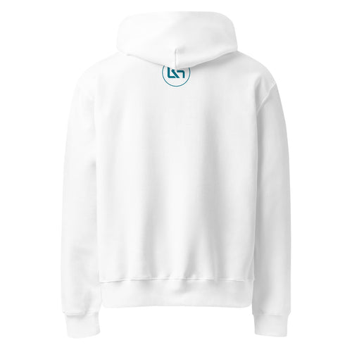 LOWKEY HORIZON OVERSIZED HOODIE White Rückseite